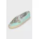 Espadrilles with multi-colored rhinestones