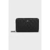 Leather wallet with logo