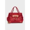 Red leather bag