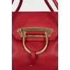 Red leather bag