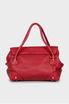 Red leather bag