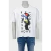 Print T -shirt in front