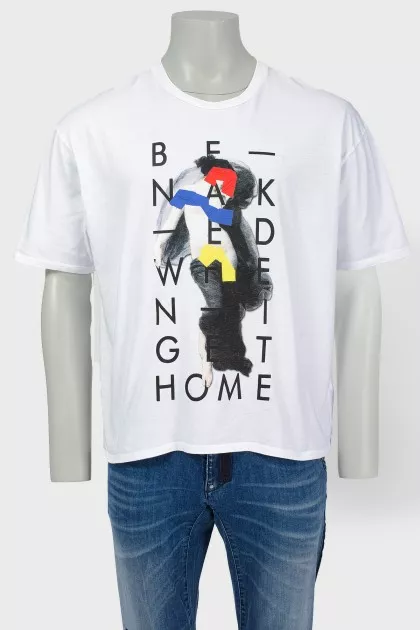 Print T -shirt in front