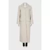White wool coat