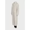White wool coat