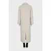 White wool coat