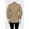 Beige jacket with 3/4 sleeves