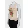 Floral Embroidered T-shirt