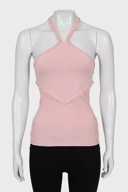 Pink Off Shoulder Top
