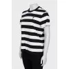 Striped T-shirt with embroidery