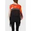 Silk tunic with lacing