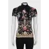 Top with gold buttons