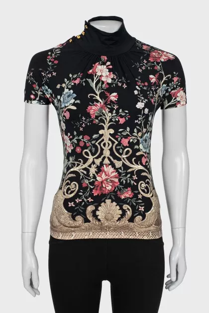 Top with gold buttons