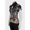 Top with gold buttons