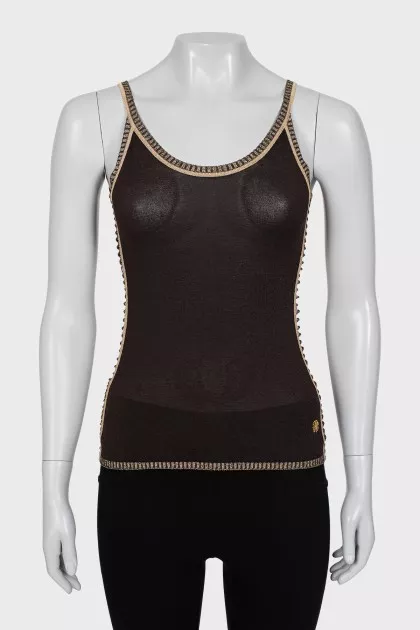 T-shirt with perforations on the sides