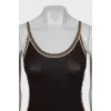T-shirt with perforations on the sides