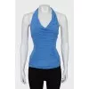 Open back tie top