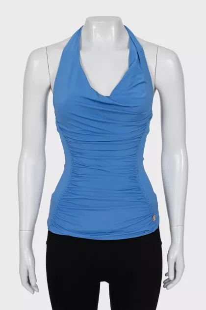 Open back tie top