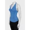 Open back tie top