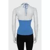 Open back tie top