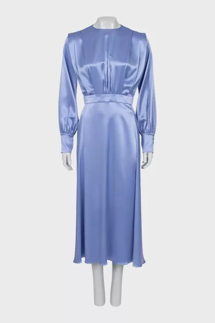 Purple dress with long sleeves