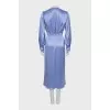 Purple dress with long sleeves