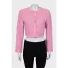 Pink tweed jacket