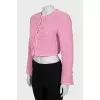 Pink tweed jacket