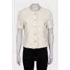 White tweed jacket