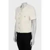 White tweed jacket