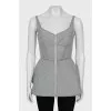 Strappy top with corset top