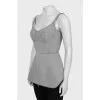 Strappy top with corset top