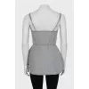 Strappy top with corset top