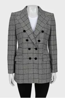 Black and white checkered jacket
