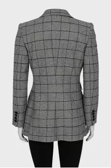 Black and white checkered jacket