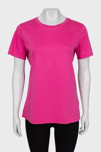 Straight T-shirt in pink