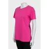 Straight T-shirt in pink