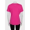 Straight T-shirt in pink