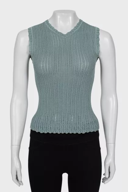 Lace V-neck top