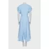 Dress with belt and frills