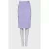 Pencil skirt with gold decor