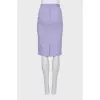 Pencil skirt with gold decor
