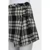 Checkered wool skirt