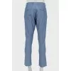 Raw hem jeans