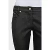 Gray jeans with zippers