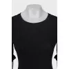 Black ribbed dress