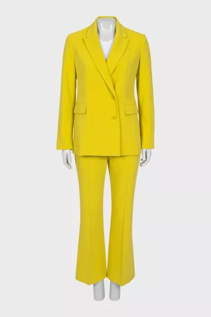 Yellow suit with trousers