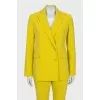 Yellow suit with trousers