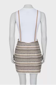 Striped top with thin straps