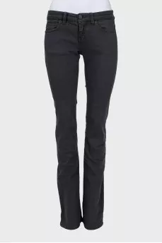 Сірі джинси прямого крою